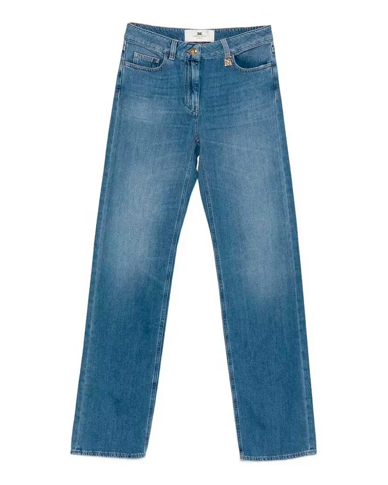 Elisabetta Franchi Straight Leg Jeans - Hellblau Hellblau