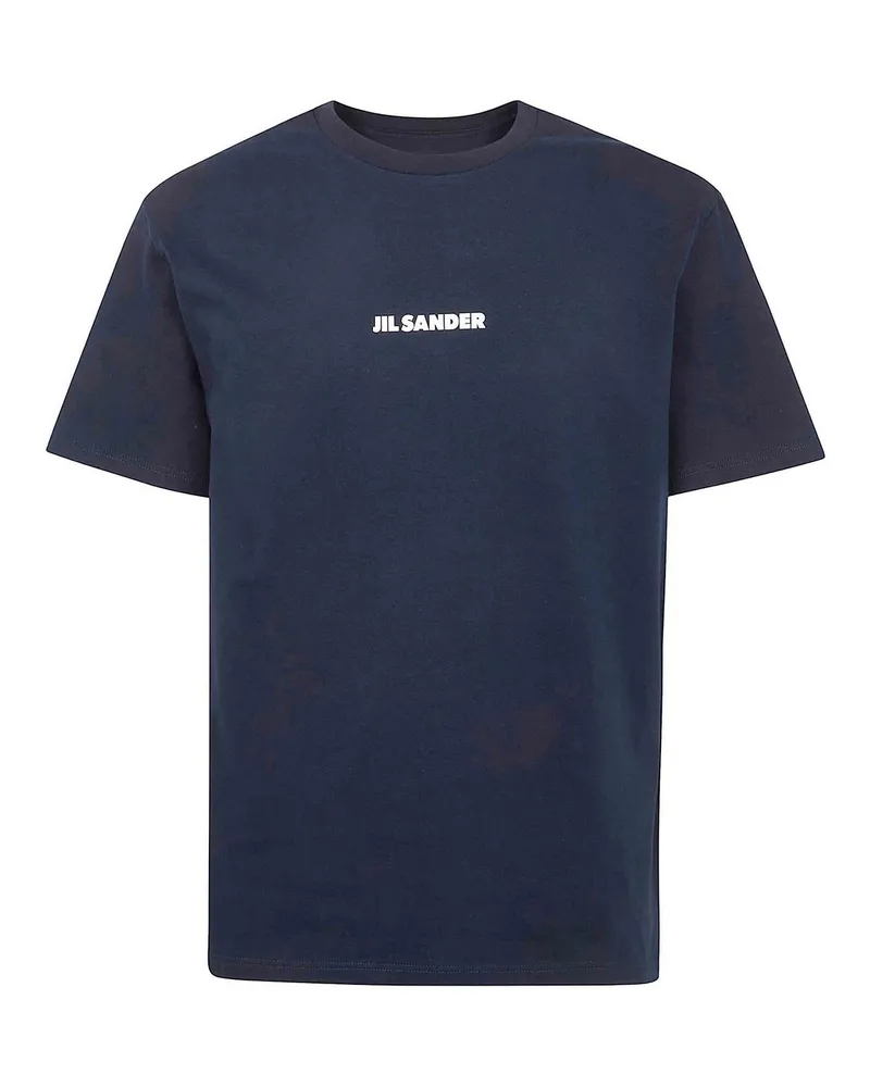 Jil Sander Rundhalspullover - Blau Blau