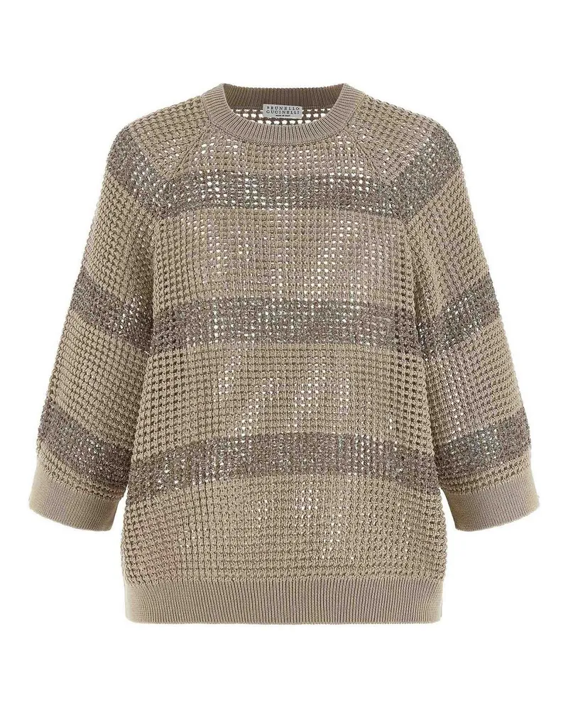 Brunello Cucinelli Rundhalspullover - Beige Beige