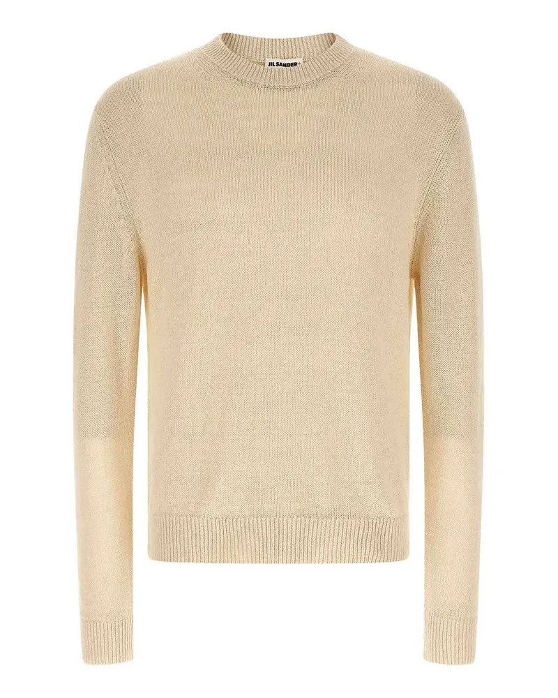 Jil Sander Rundhalspullover - Beige Beige