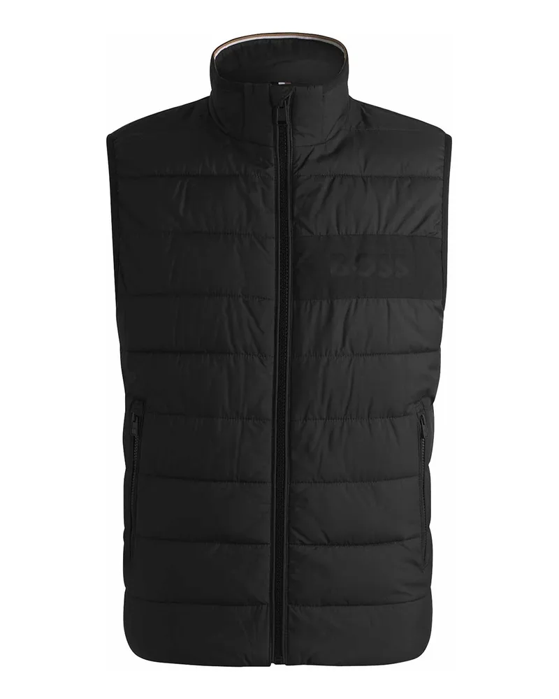 HUGO BOSS Weste - Schwarz Schwarz