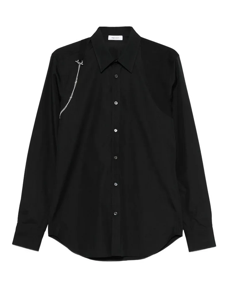Alexander McQueen Hemd - Schwarz Schwarz