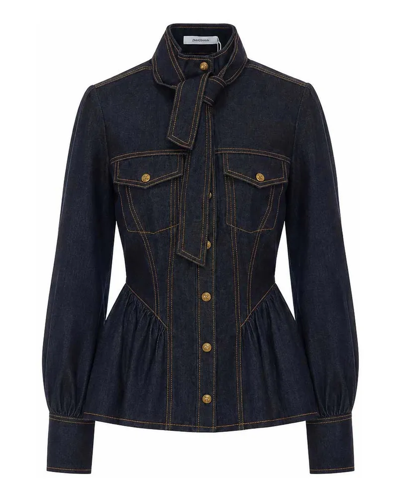 Zimmermann Hemd - Blau Blau