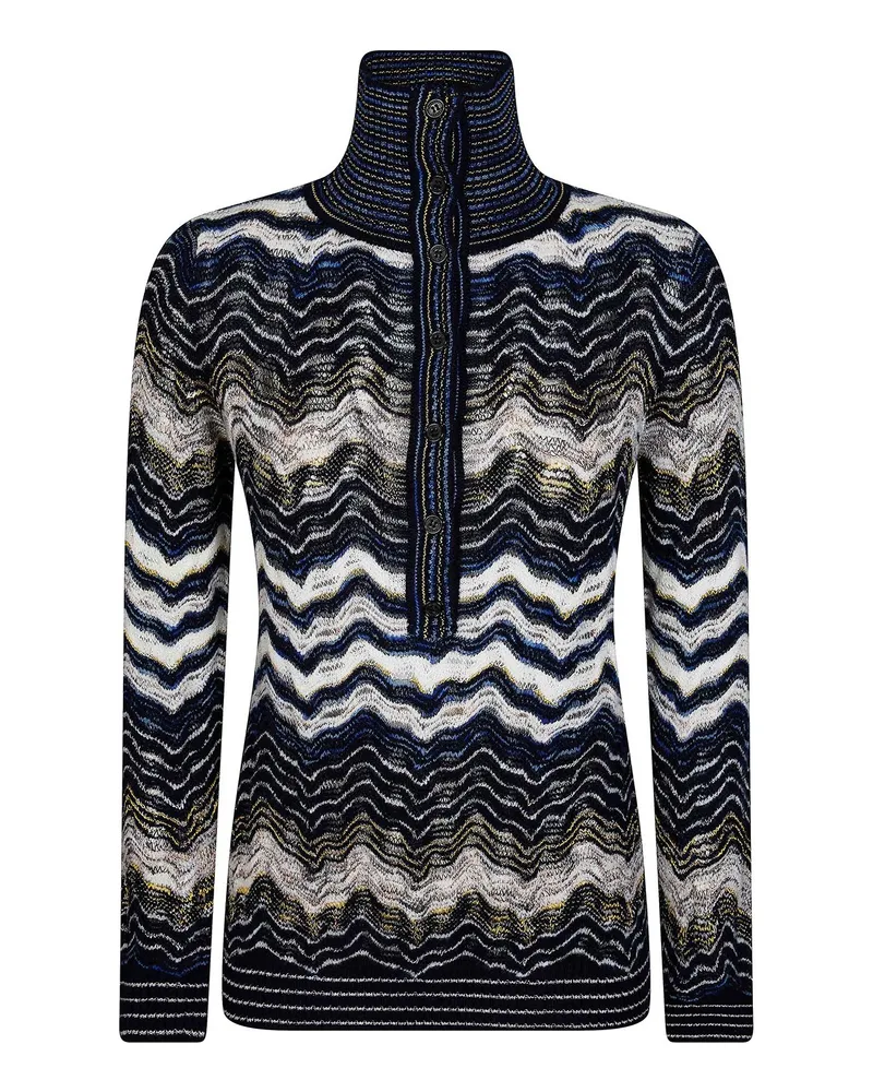 Missoni Rollkragenpullover - Blau Blau