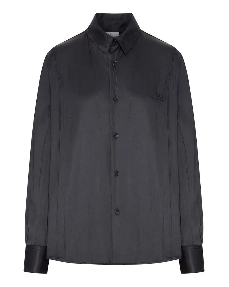 Courrèges Hemd - Schwarz Schwarz