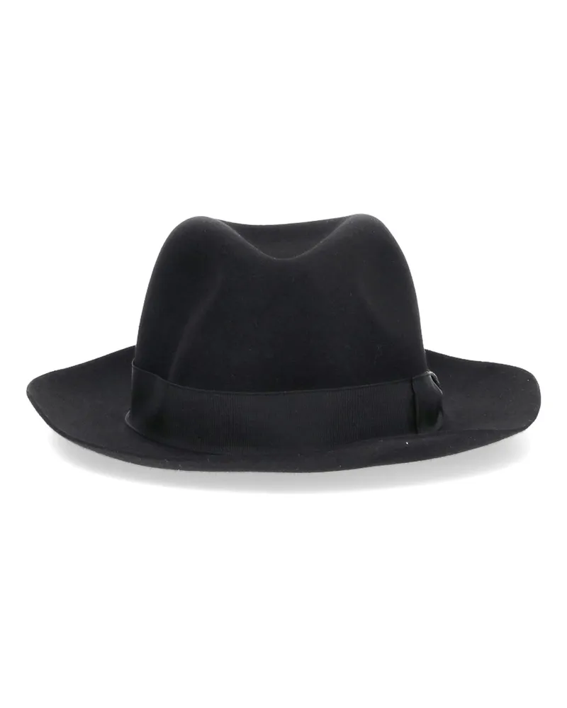 Borsalino Hut - Schwarz Schwarz