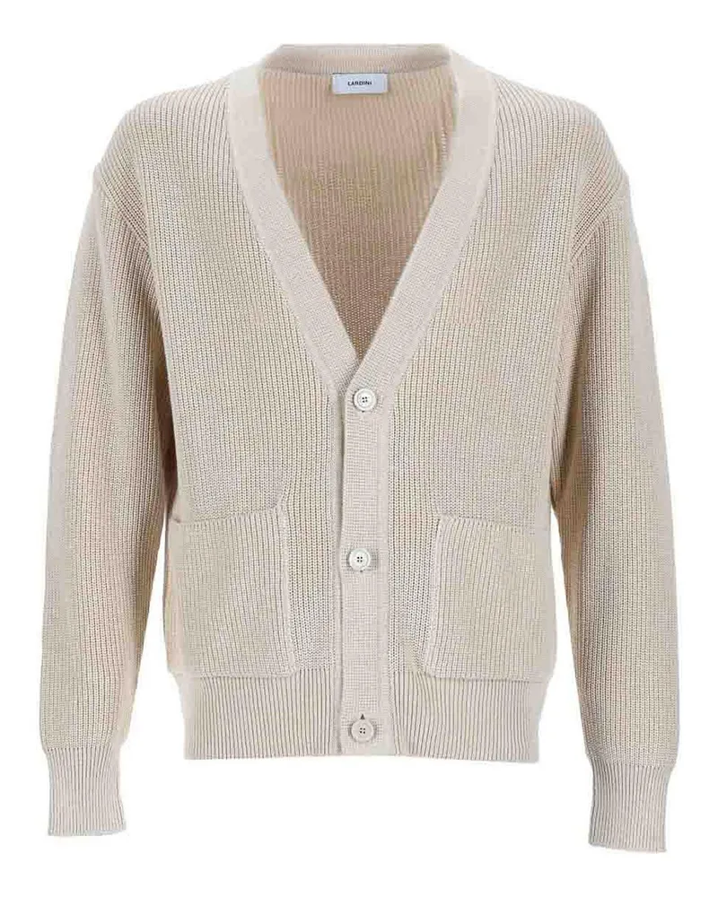 LARDINI Rundhalspullover - Beige Beige