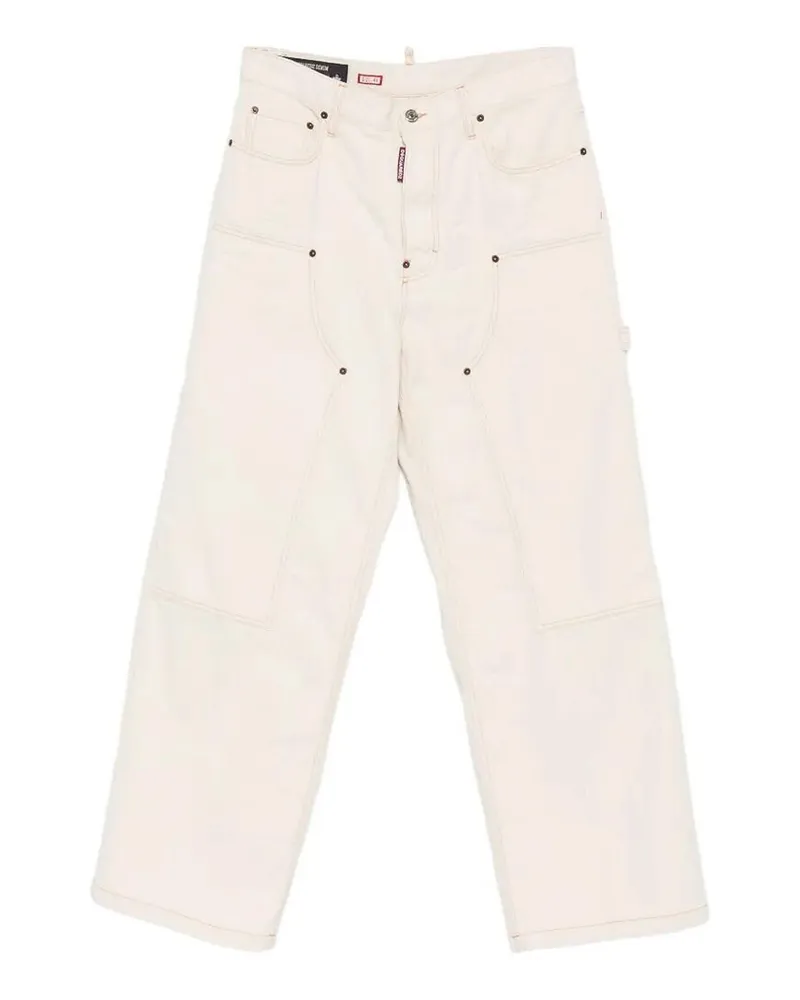 Dsquared2 Straight Leg Jeans - Creme Creme