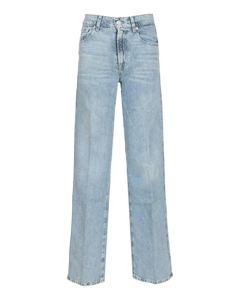 7 for all mankind Straight Leg Jeans - Hellblau Hellblau