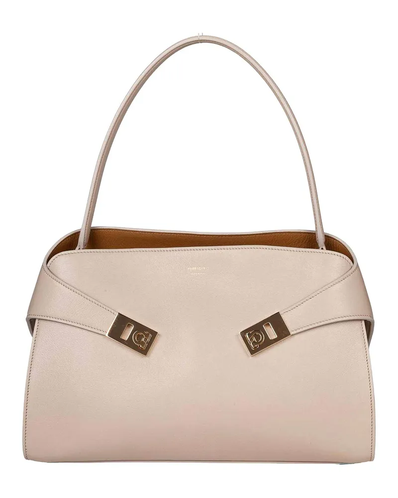 Ferragamo Schultertasche - Taupe Taupe