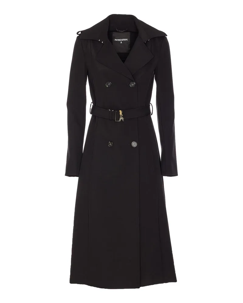 Patrizia Pepe Trenchcoat - Schwarz Schwarz