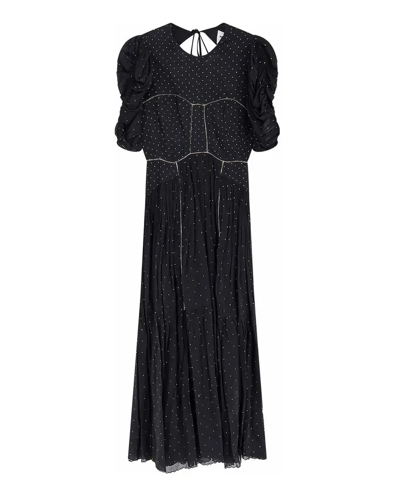 Étoile Isabel Marant Knielanges Kleid - Schwarz Schwarz