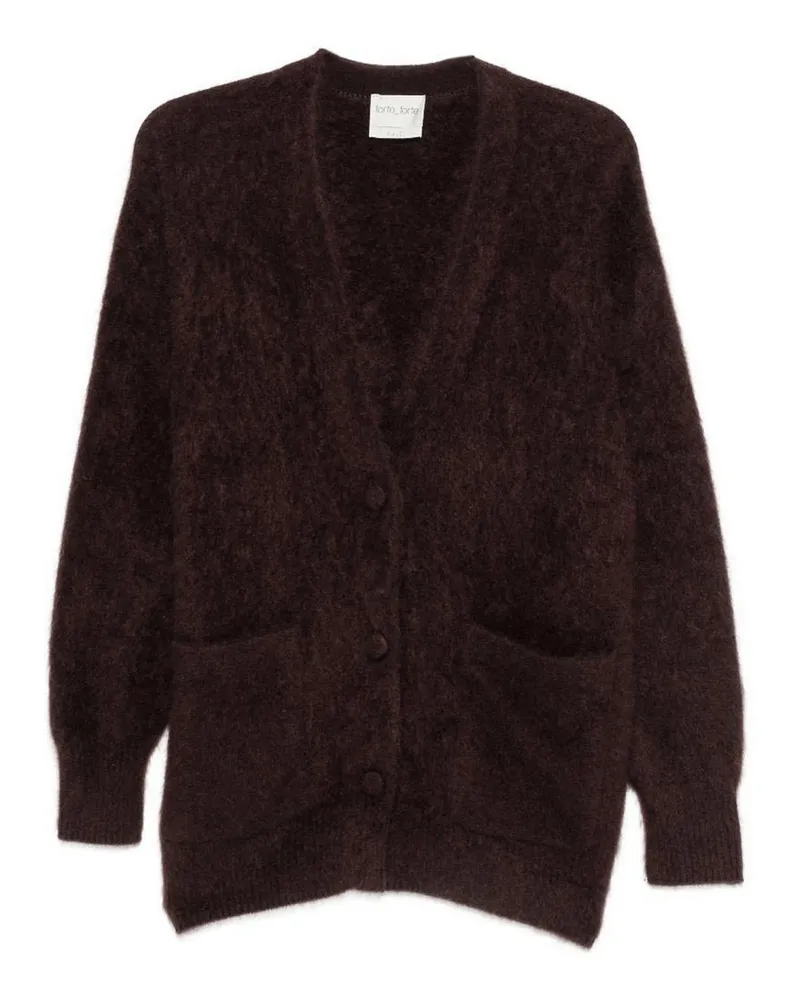 forte_forte Cardigan - Braun Braun