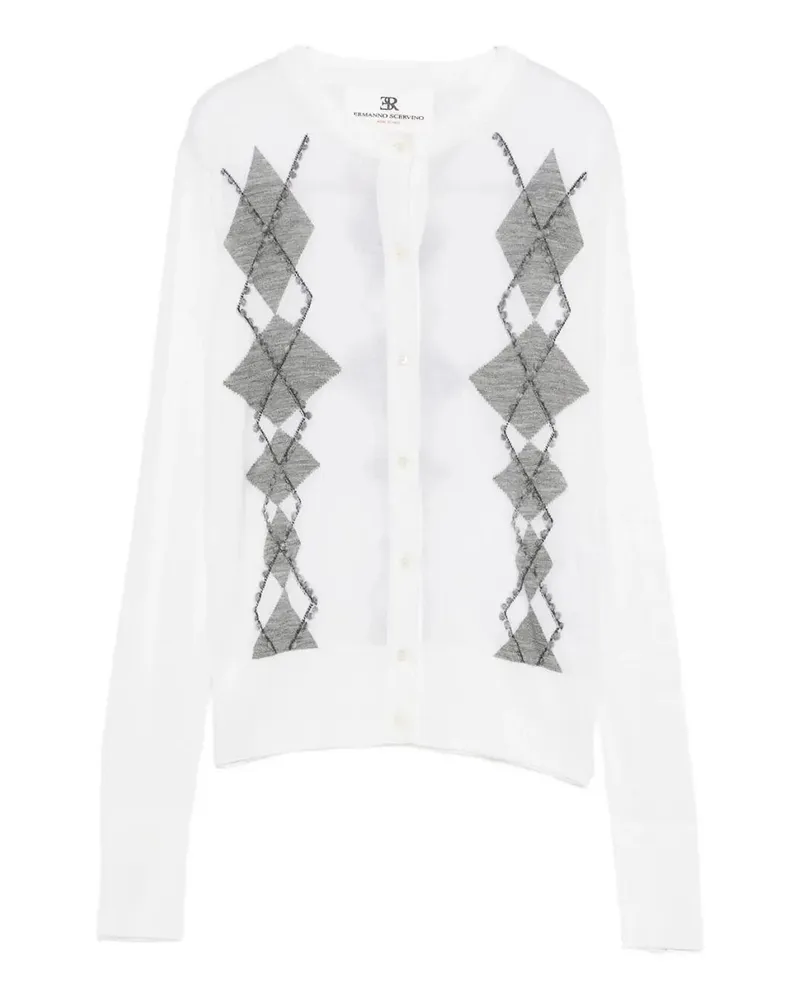 Ermanno Scervino Cardigan - Weiß Weiß