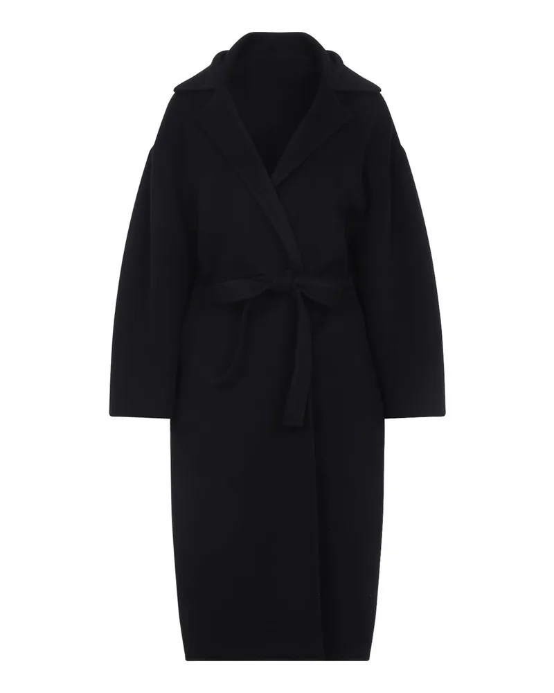 Alberta Ferretti Kurzer Mantel - Schwarz Schwarz