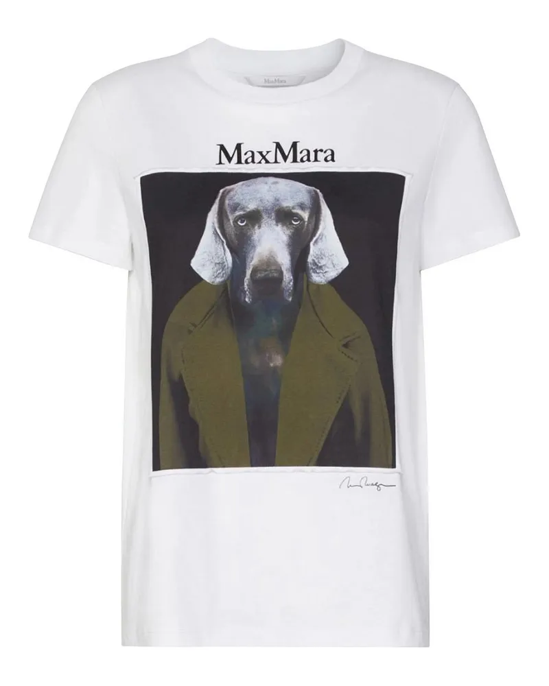 Max Mara T-Shirt - Weiß Weiß