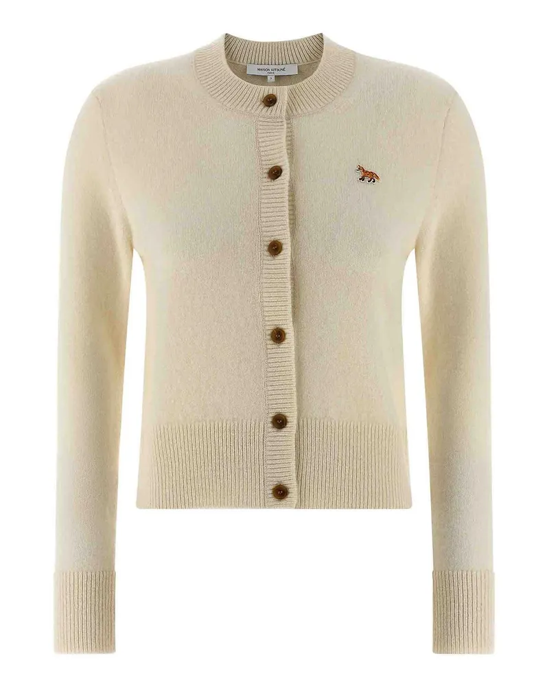 Kitsuné Cardigan - Weiß Weiß