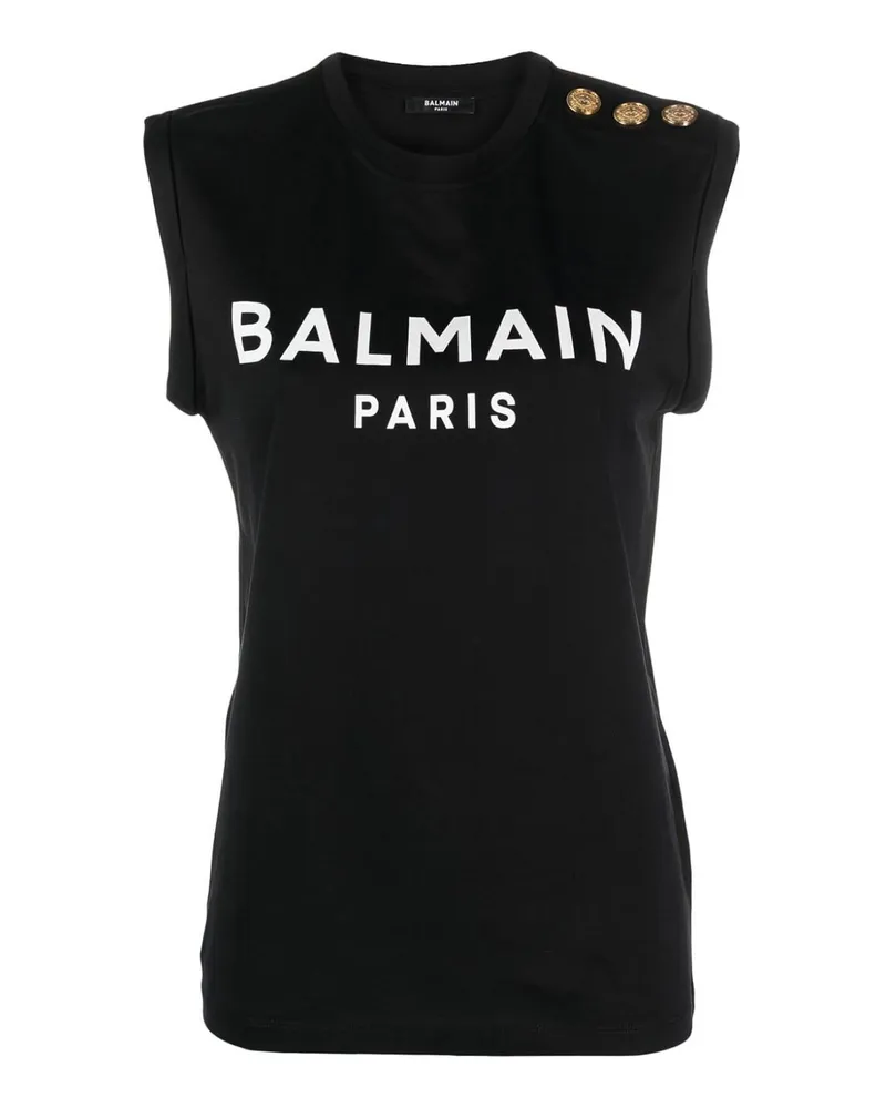 Balmain Top - Schwarz Schwarz