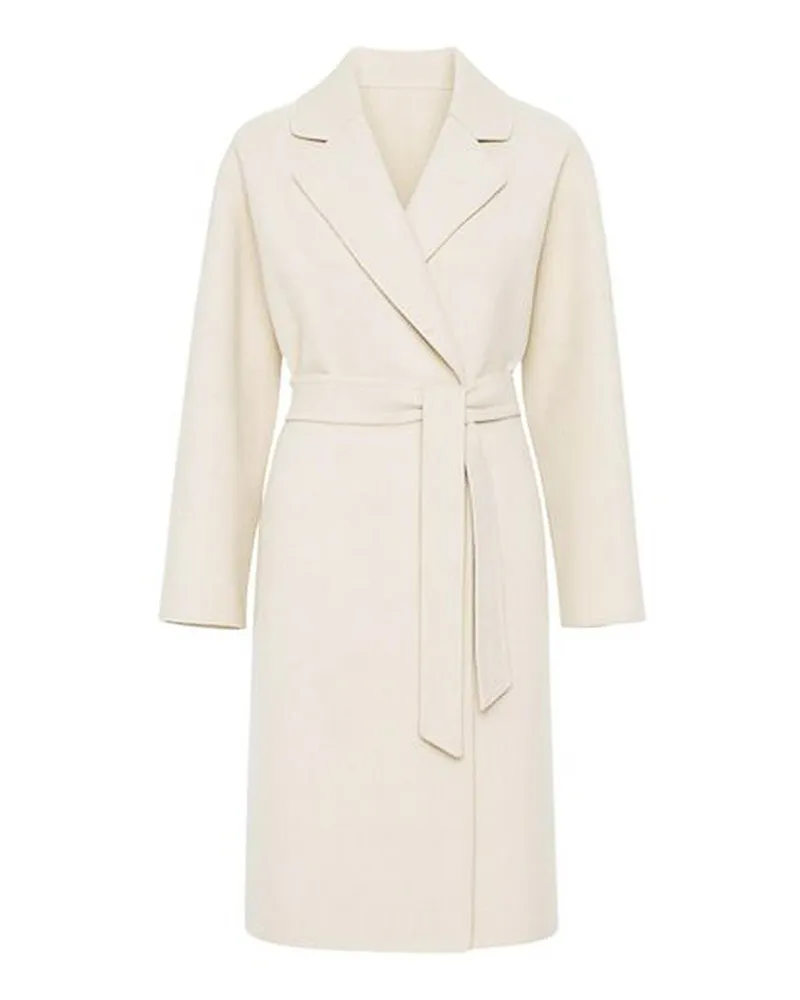 Max Mara Knielanges Kleid - Weiß Weiß