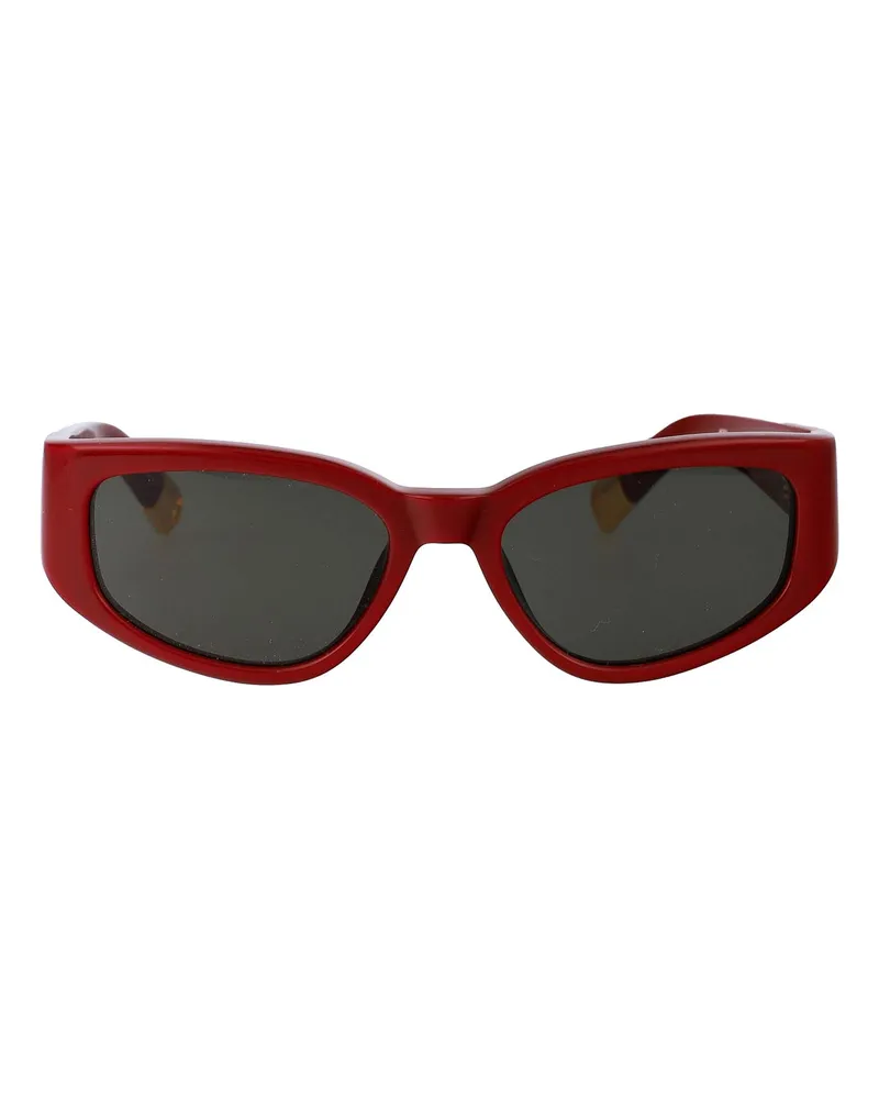 Jacquemus Sonnenbrille - Dunkelrot Dunkelrot
