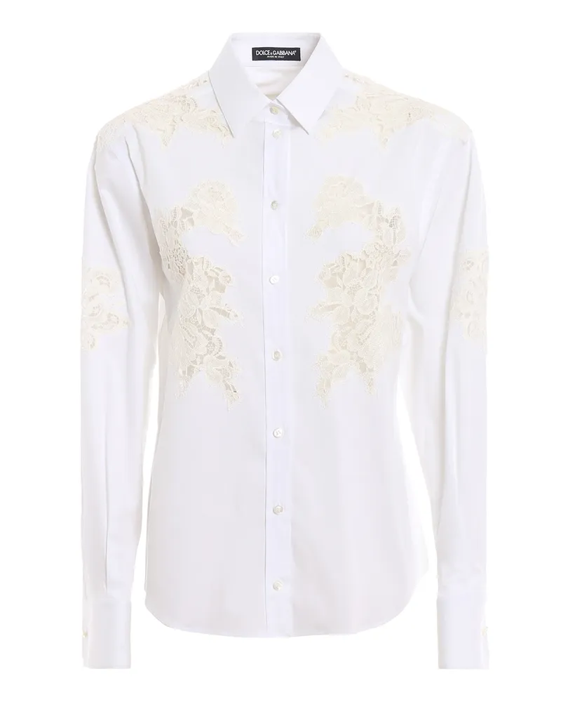 Dolce & Gabbana Hemd - Einfarbig Weiß