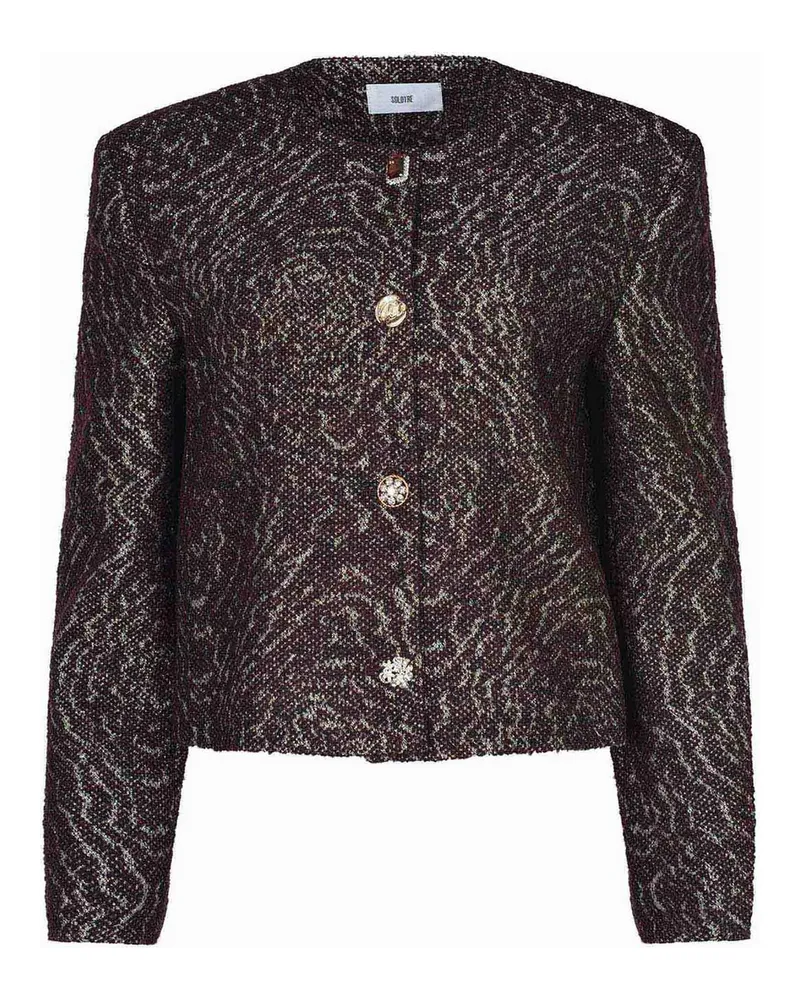 SOLOTRE Rundhalspullover - Rot Rot