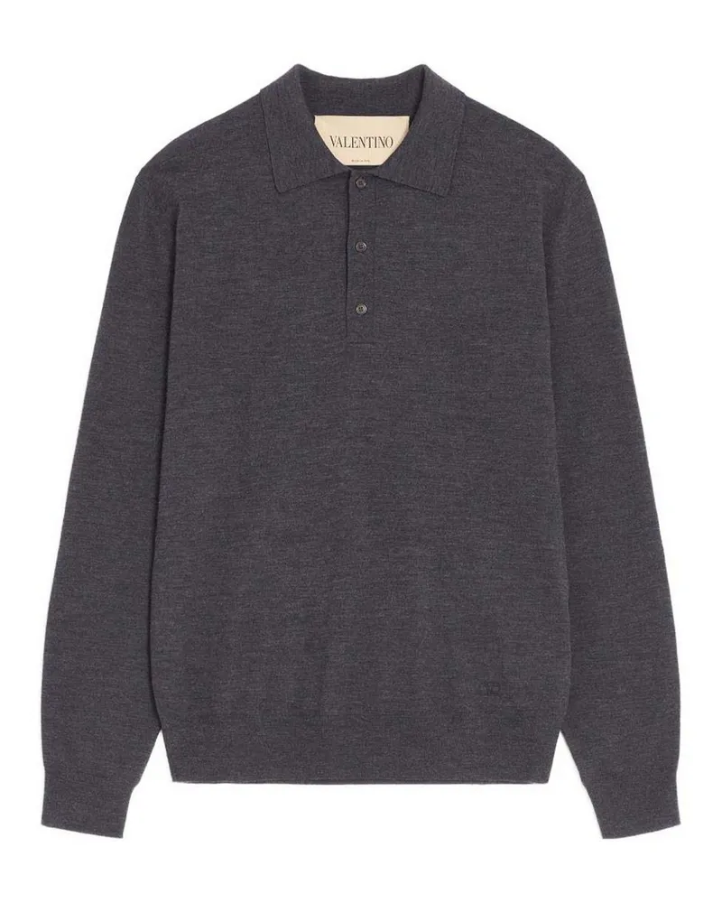 Valentino Garavani Poloshirt - Dunkelgrau Dunkelgrau