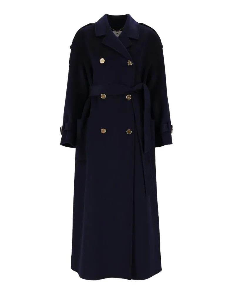 Elisabetta Franchi Knielanger Mantel - Blau Blau