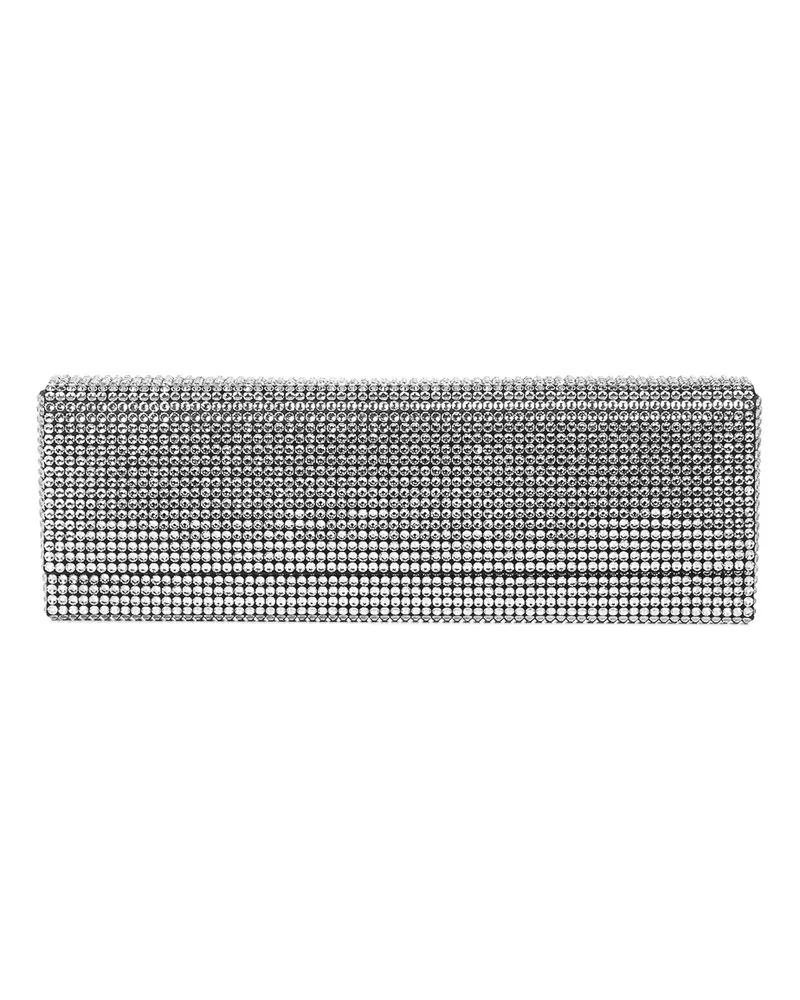 Amina Muaddi Clutch - Silber Silber
