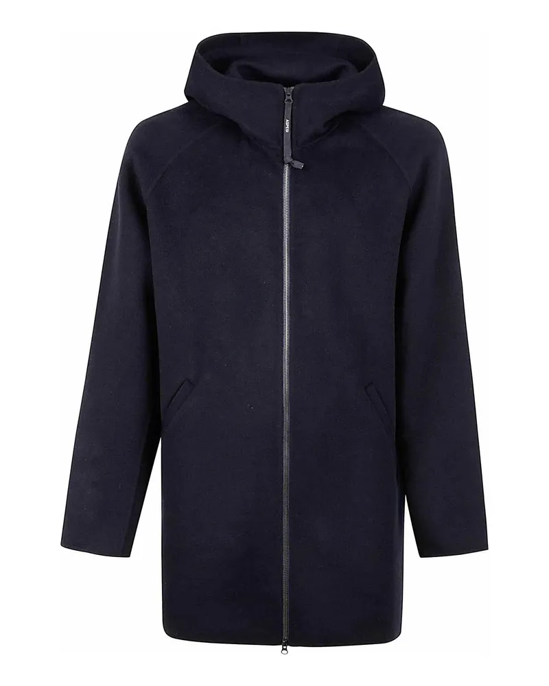 ASPESI Knielanger Mantel - Blau Blau