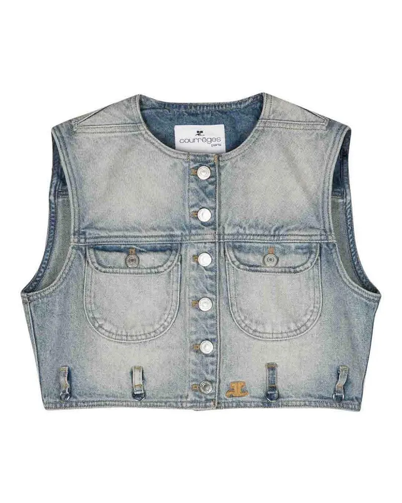 Courrèges Weste - Hellblau Hellblau