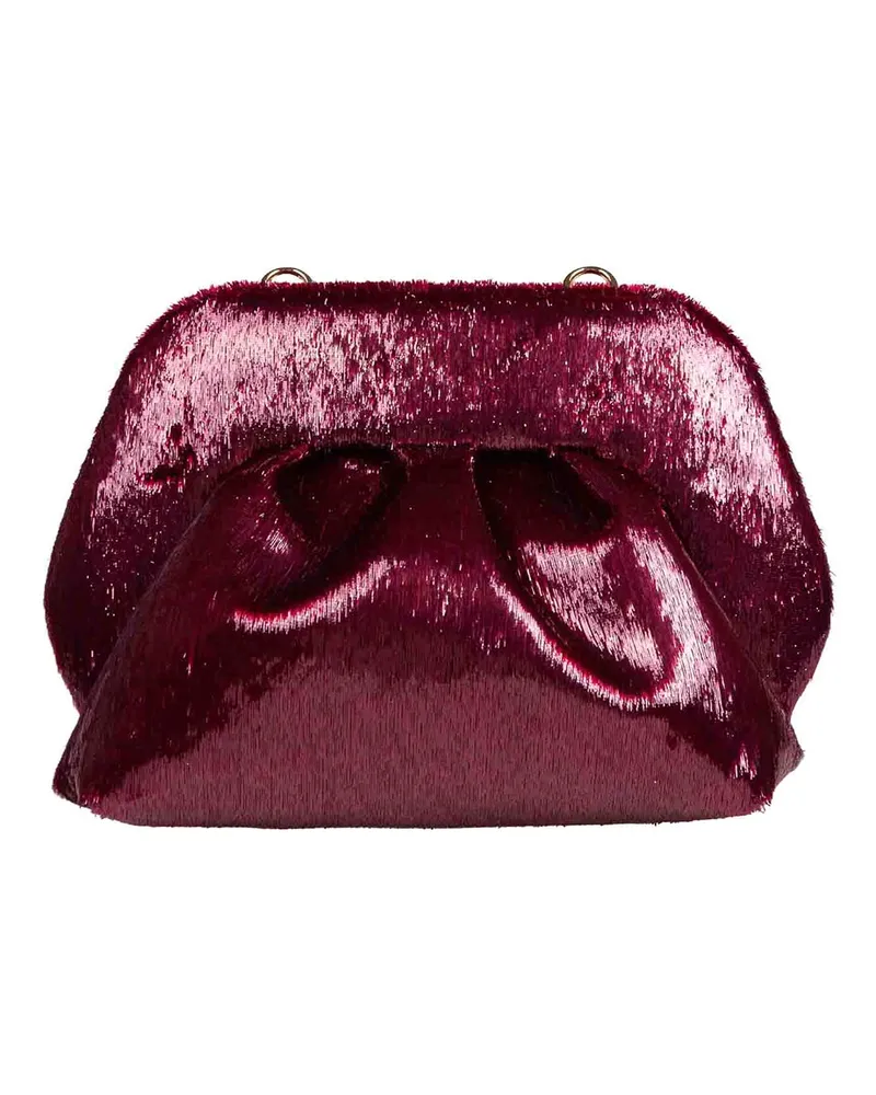THEMOIRÈ Clutch - Dunkelrot Dunkelrot