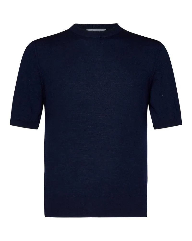 Cruciani Rundhalspullover - Blau Blau