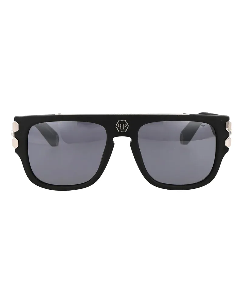 Philipp Plein Sonnenbrille - Schwarz Schwarz