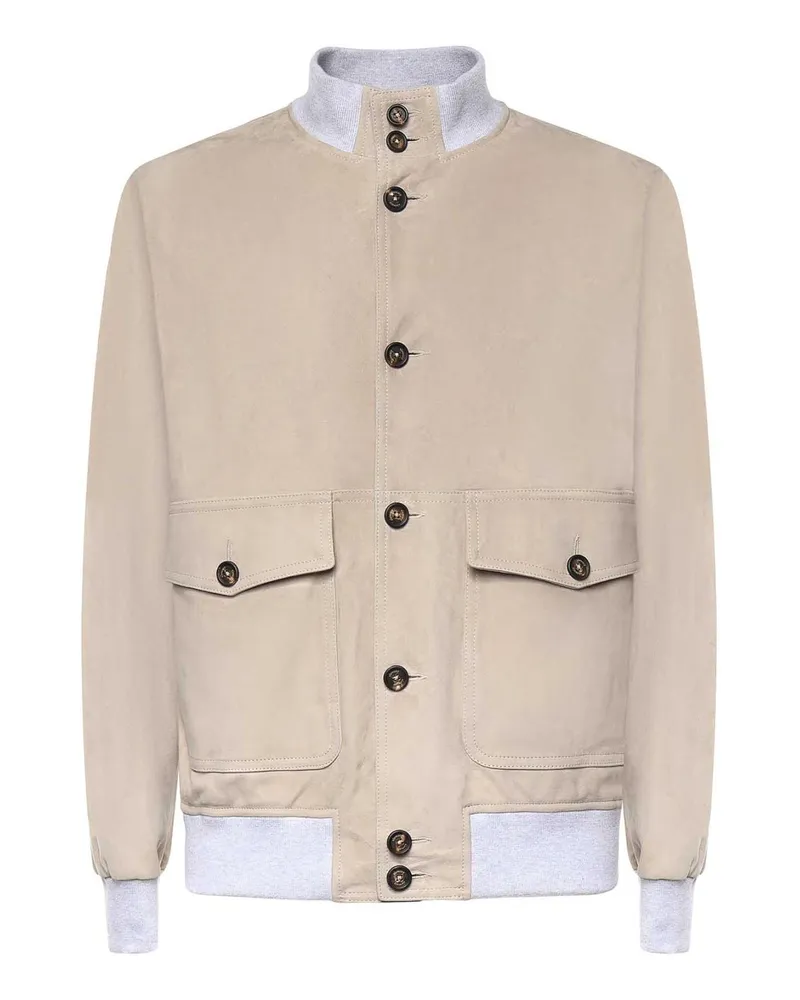 Eleventy Bomberjacke - Beige Beige