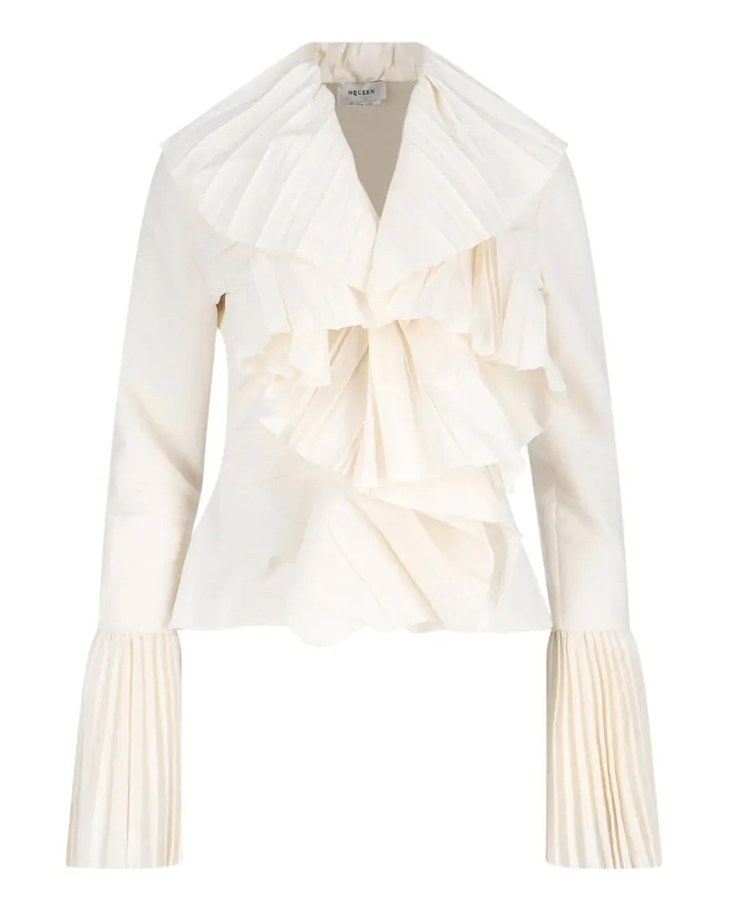Alexander McQueen Bluse - Weiß Weiß