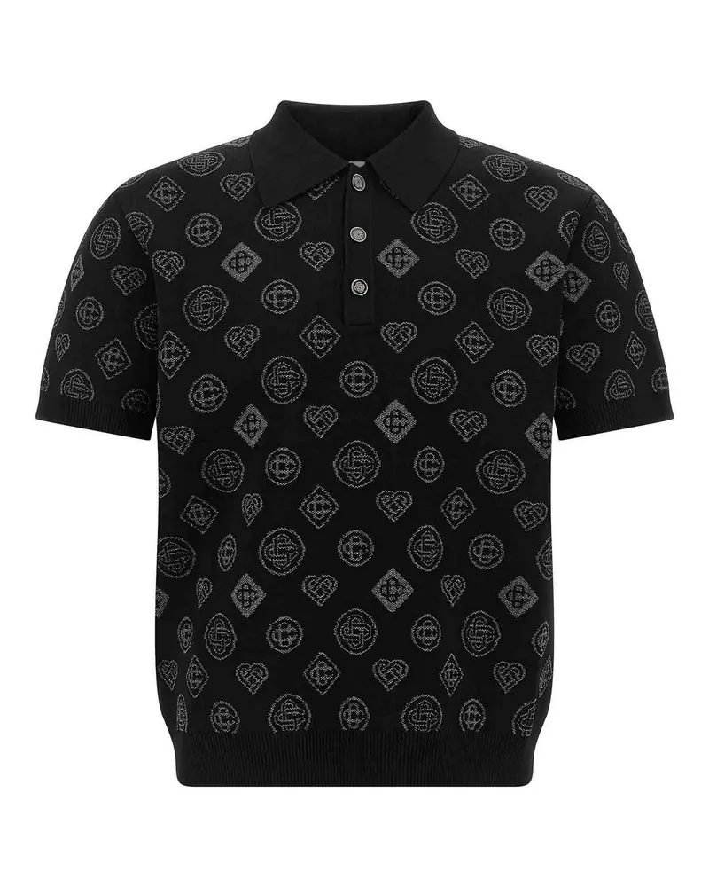 Casablanca Paris Poloshirt - Schwarz Schwarz