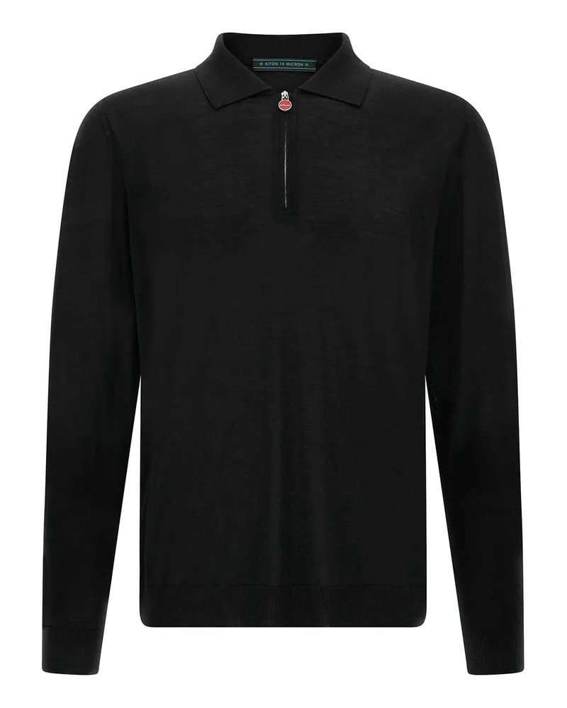Kiton Poloshirt - Schwarz Schwarz