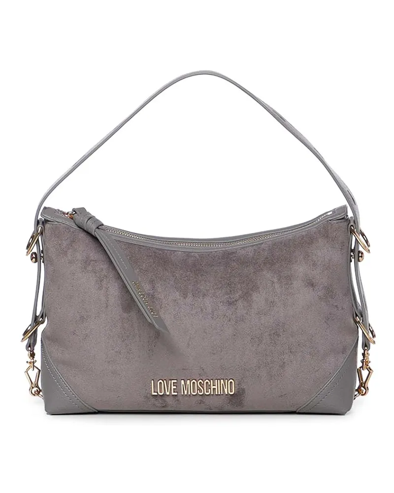 Moschino Schultertasche - Grau Grau