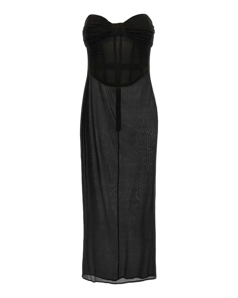 Magda Butrym Maxikleid - Schwarz Schwarz