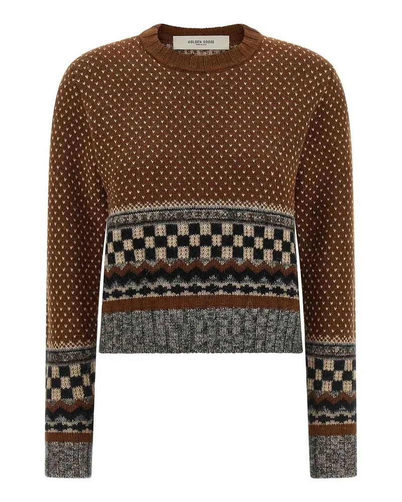 Golden Goose Rundhalspullover - Braun Braun