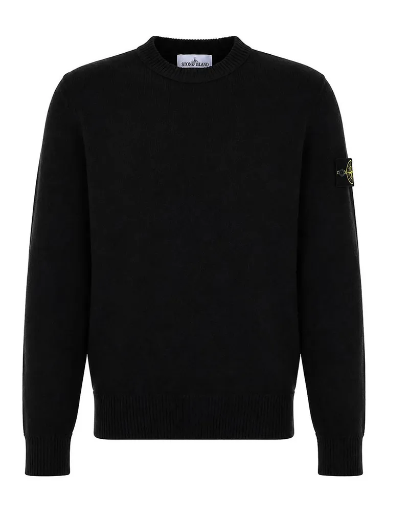 Stone Island Rundhalspullover - Schwarz Schwarz