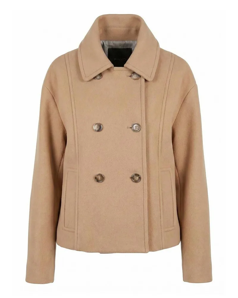 Pinko Kurzer Mantel - Beige Beige