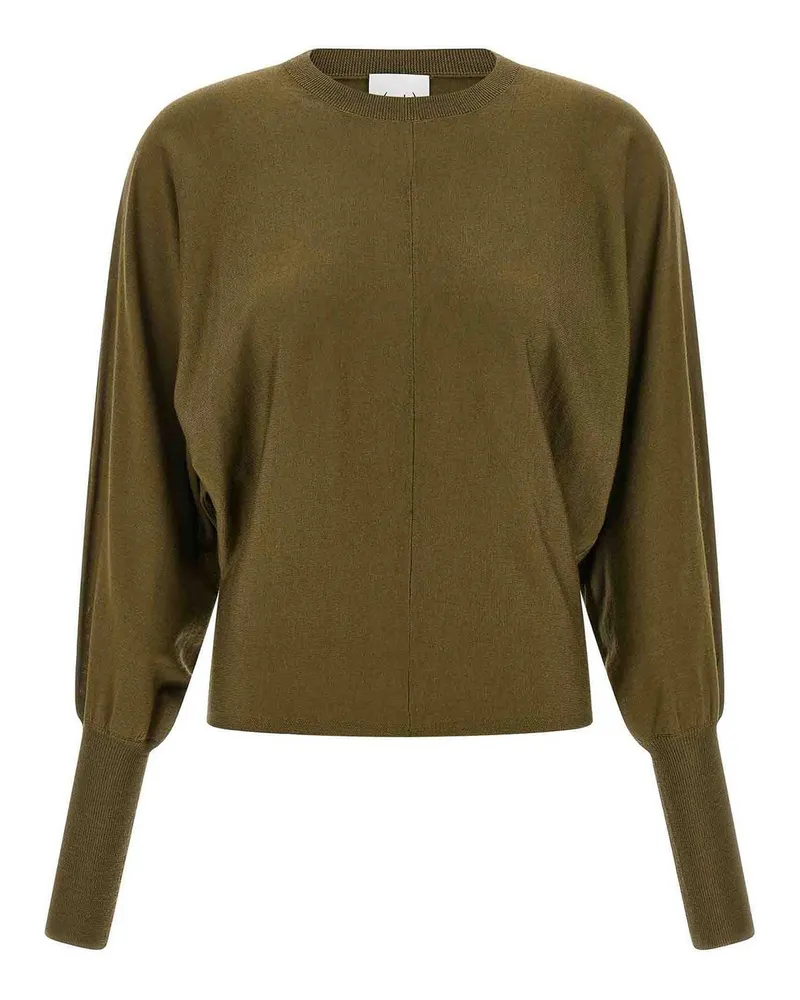 NUDE Rundhalspullover - Grün Grün