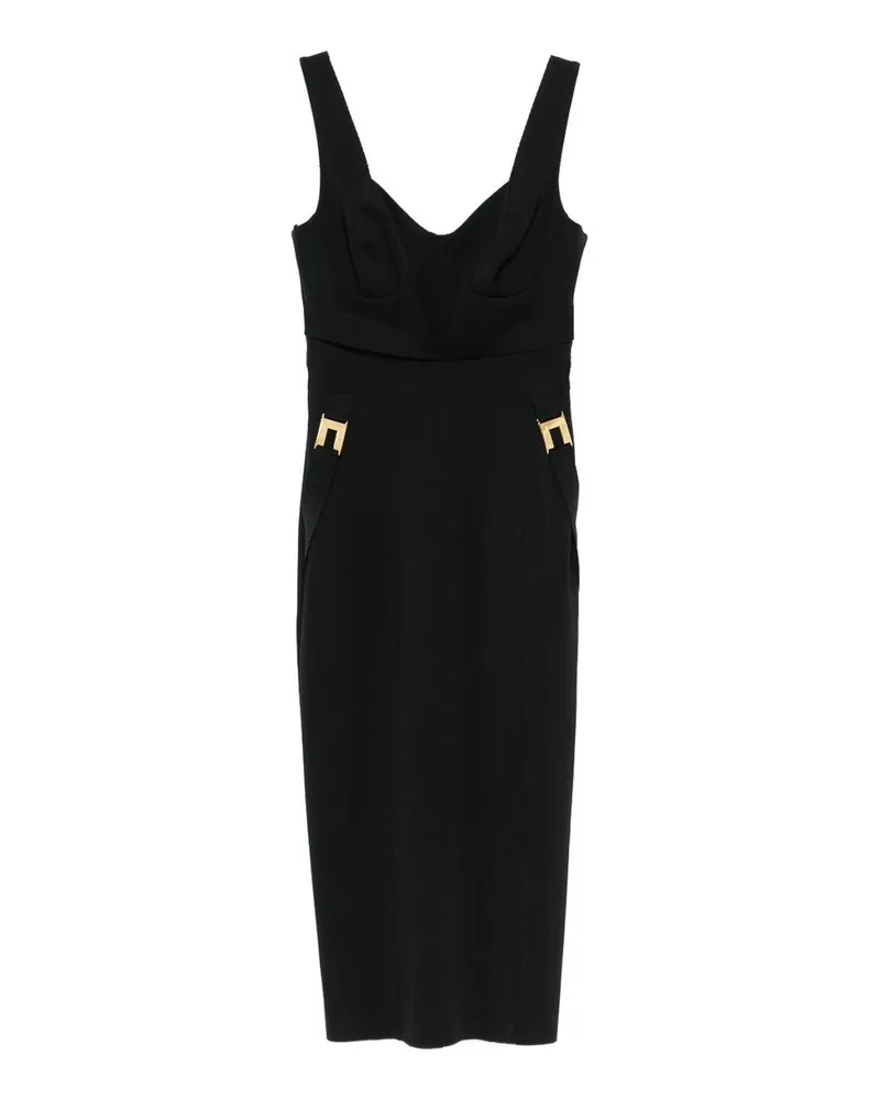 Elisabetta Franchi Kurzes Kleid - Schwarz Schwarz