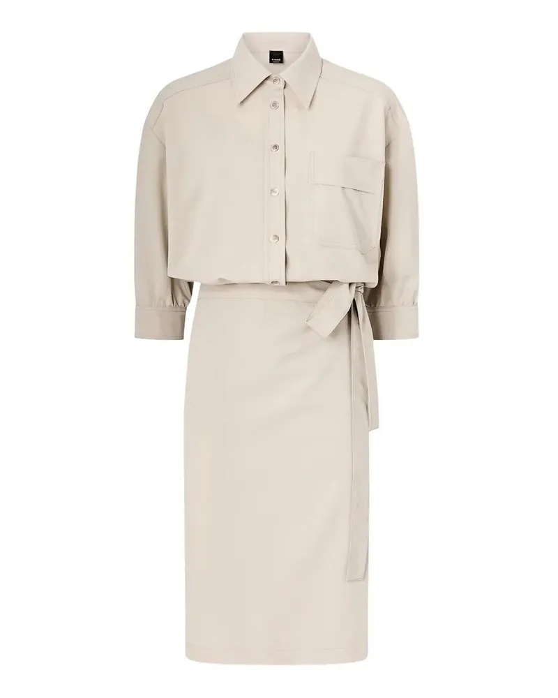 Pinko Knielanges Kleid - Grau Grau