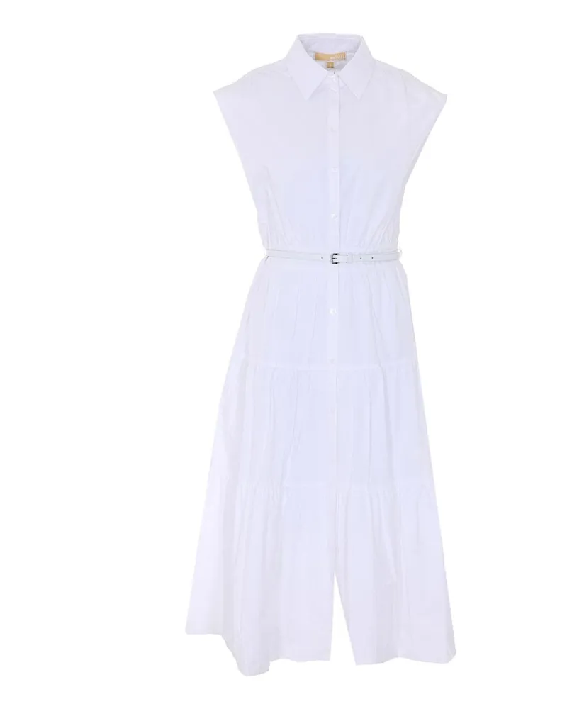 Michael Kors Knielanges Kleid - Weiß Weiß