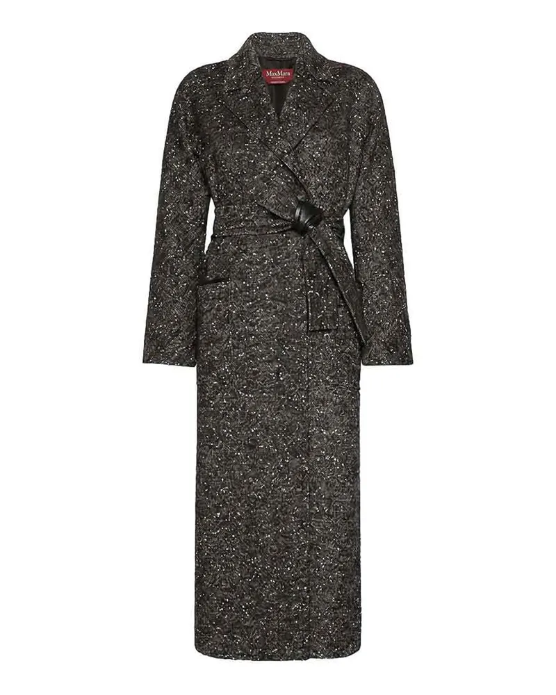 Max Mara Knielanger Mantel - Weiß Weiß