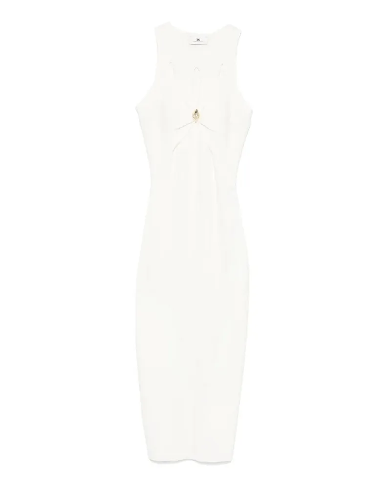 Elisabetta Franchi Knielanges Kleid - Creme Creme