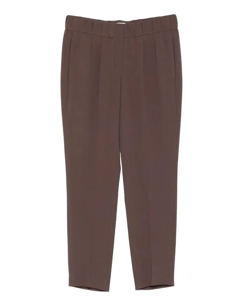 Brunello Cucinelli Formale Hose - Braun Braun